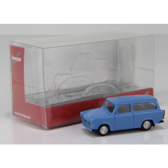 Herpa 020770-005  , Trabant 601 S Universal, błękitny , skala H0